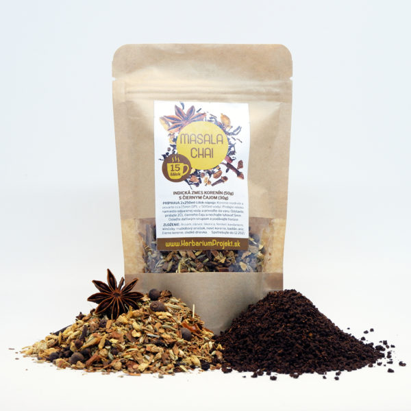 MASALA CHAI - Indická korenistá zmes s čiernym čajom, 80g