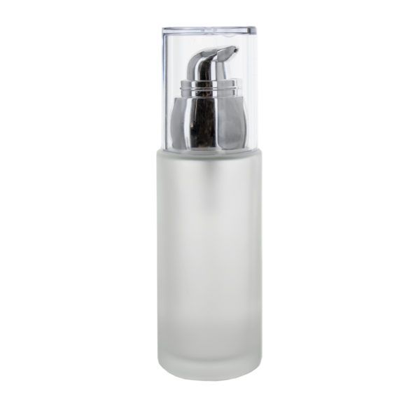 Luxusná sklenená fľaška s dávkovačom na krém/olej, 50ml