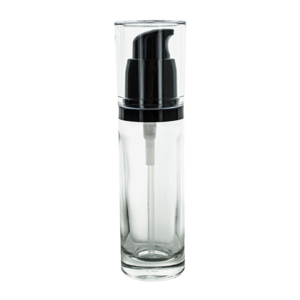 Sklenená fľaška s dávkovačom na krém/olej, 30ml