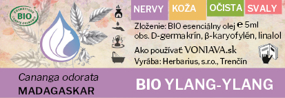 etikety voniava ylang