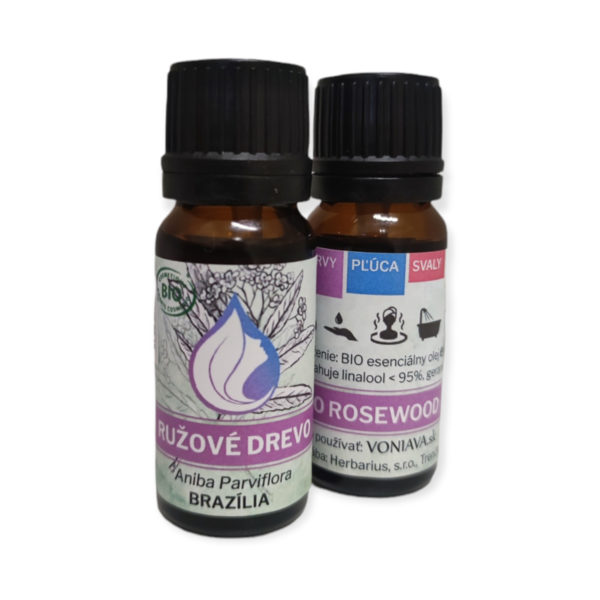 Organické RUŽOVÉ DREVO, esenciálny olej, 10ml, VONIAVA
