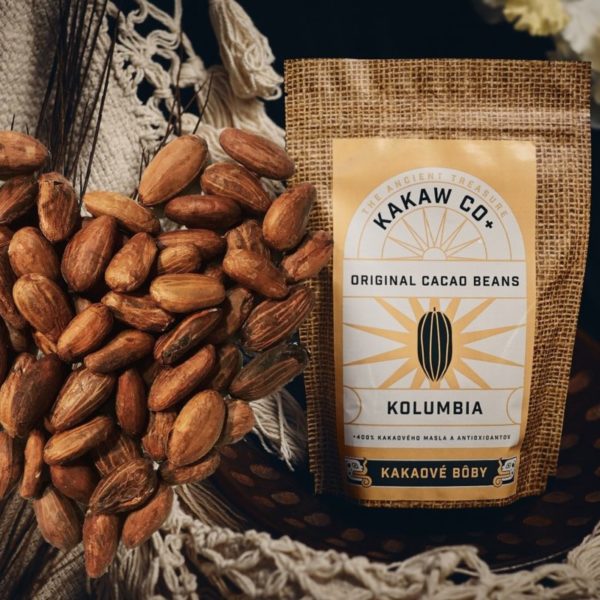 Kakaw Co+, Kakaové bôby Criollo jemne pražené, KOLUMBIA, 75g