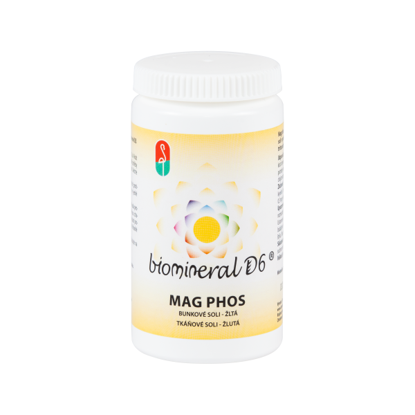MAG PHOS - relaxácia svalov a nervov - bunková soľ Magnesium phosphporicum (žltá), 180 pastiliek