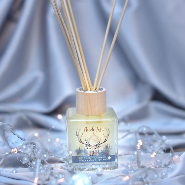 DUCH LESA, EKO tyčinkový Aroma Difuzér s BIO esenciálnymi olejmi Voniava, 100ml